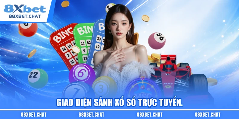 Giao diện sảnh xổ số trực tuyến.